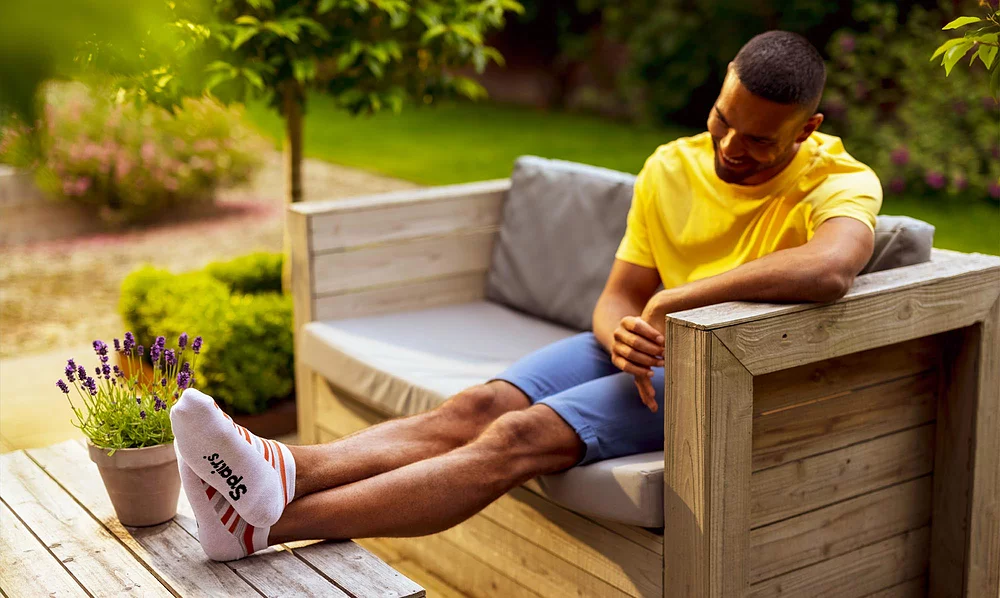 Men's bamboo trainer socks in multiple bright colours
