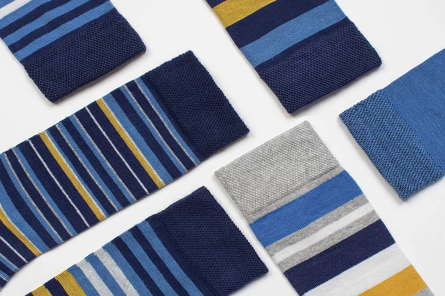 Seven pair multipack of men's cotton socks