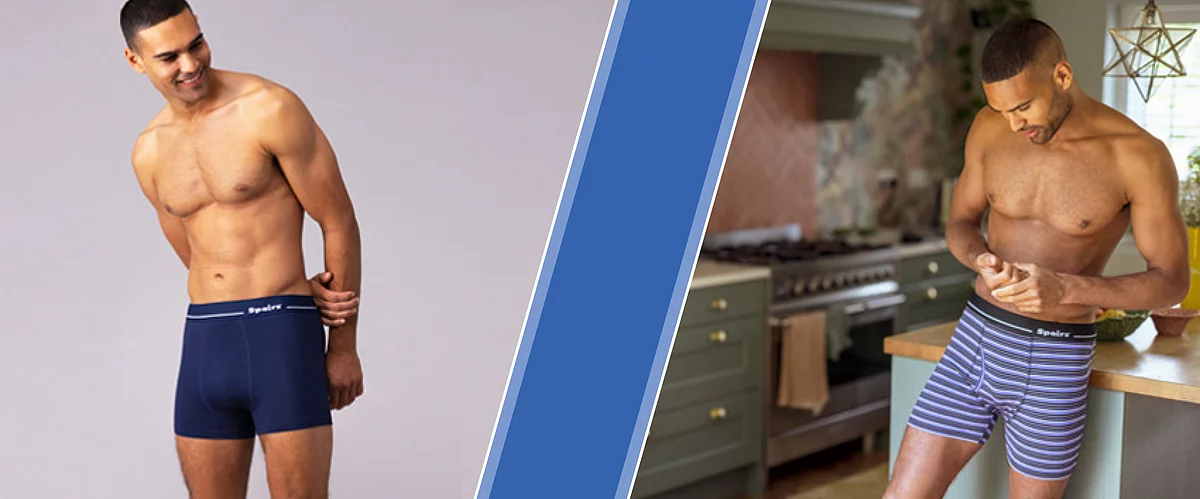 Understanding the Differences: Men's Fitted Trunk Briefs vs. Keyhole Boxer Shorts.