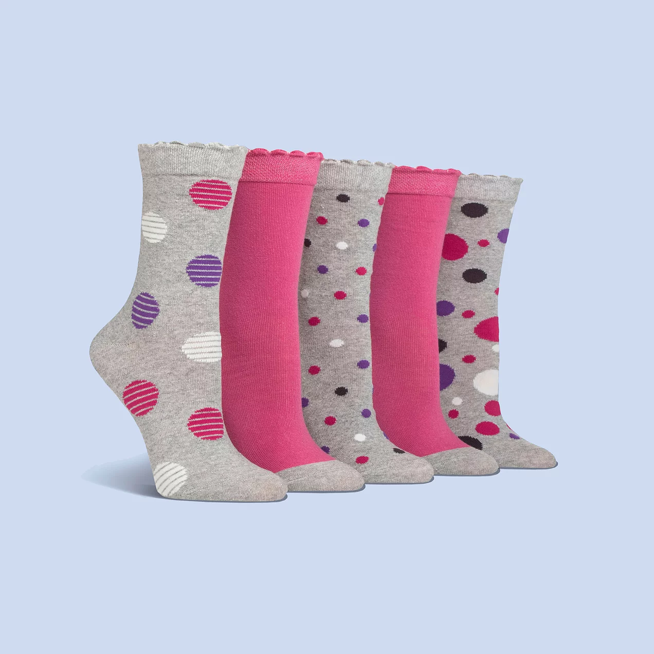 Grey / Cerise