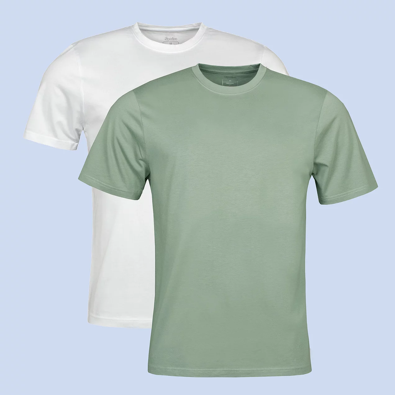 White / Olive Green