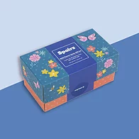 Womens bamboo socks gift box in floral design
