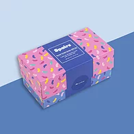 Womens bamboo socks gift box in sweet treats design