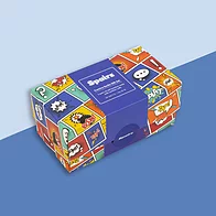 Mens bamboo socks gift box in comics design