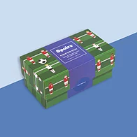 Mens bamboo socks gift box in football design