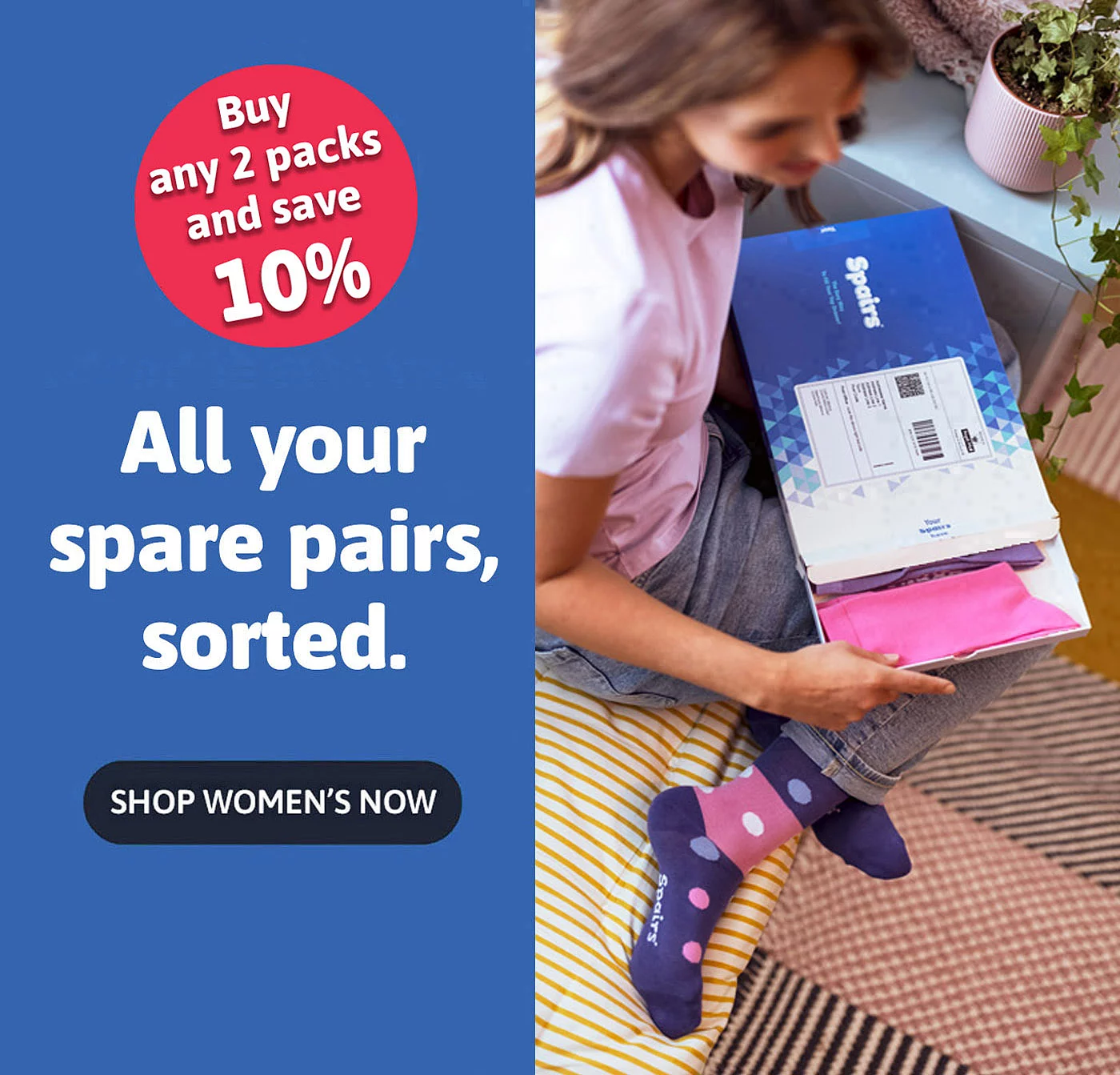 Multipack Socks, Underwear & Bamboo Clothing | Spairs - Item 1